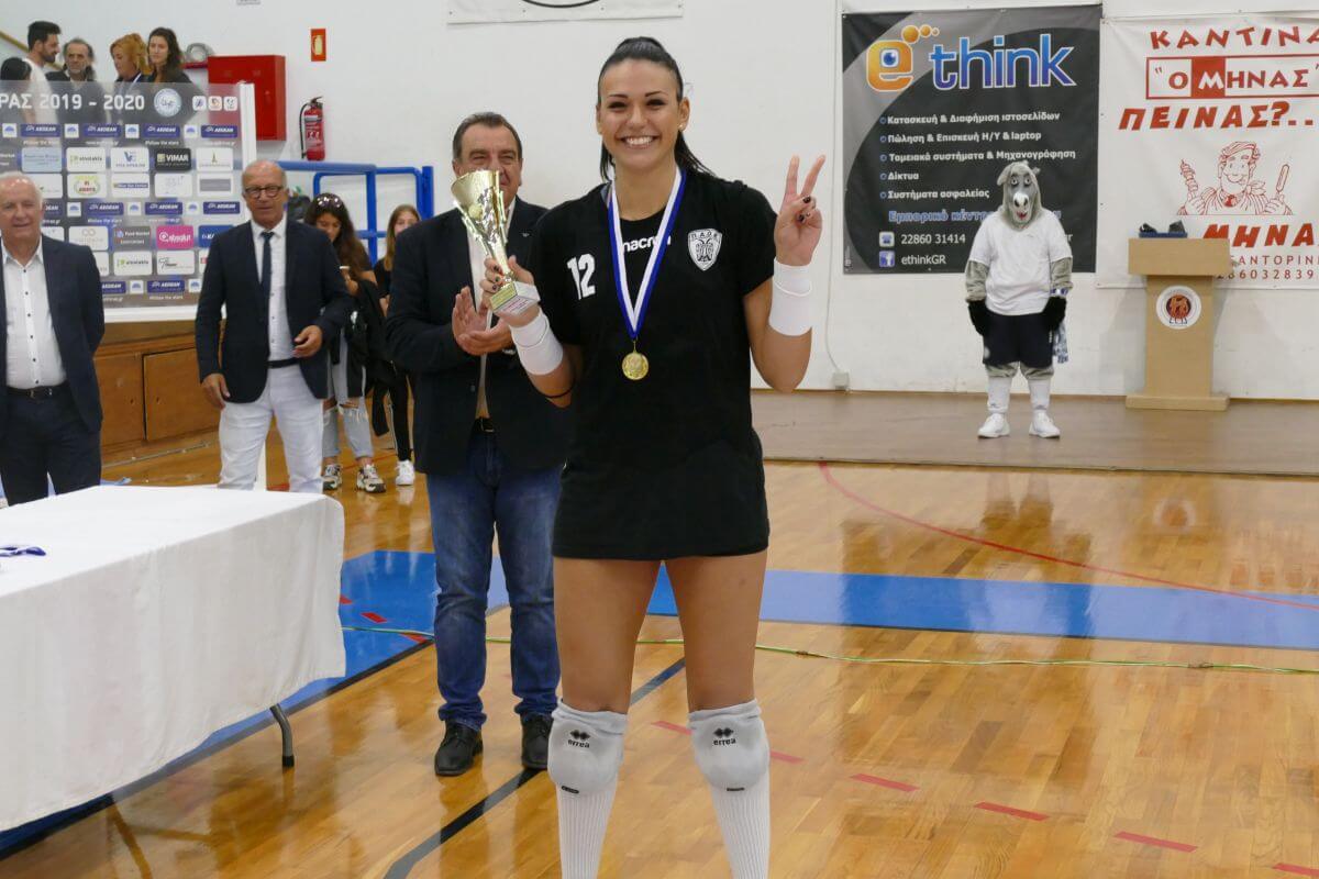 Η Εύα Χαντάβα παίκτρια της Α1 Volley League έρχεται στον "Απολλώνιο" Άνδρου