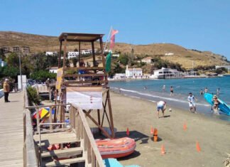 Ναυαγοσώστης στο Νειμποριό Άνδρου