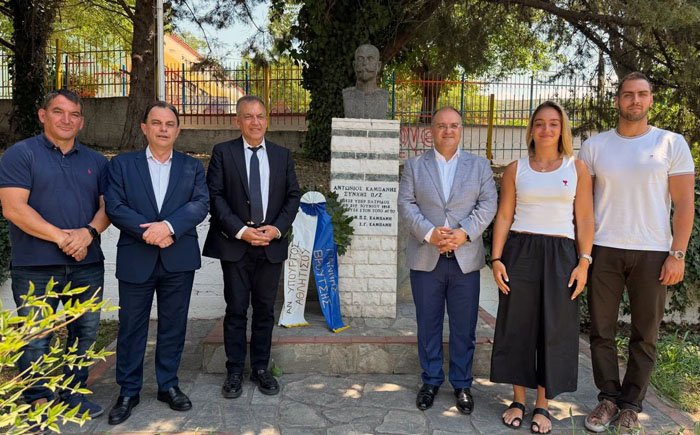 Ο Γ. Βρούτσης τιμά την μνήμη του Ανδριώτη ήρωα Α. Καμπάνη