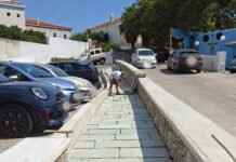 Κατασκευάζεται ο πεζόδρομος προς το Ανοικτό Θέατρο.